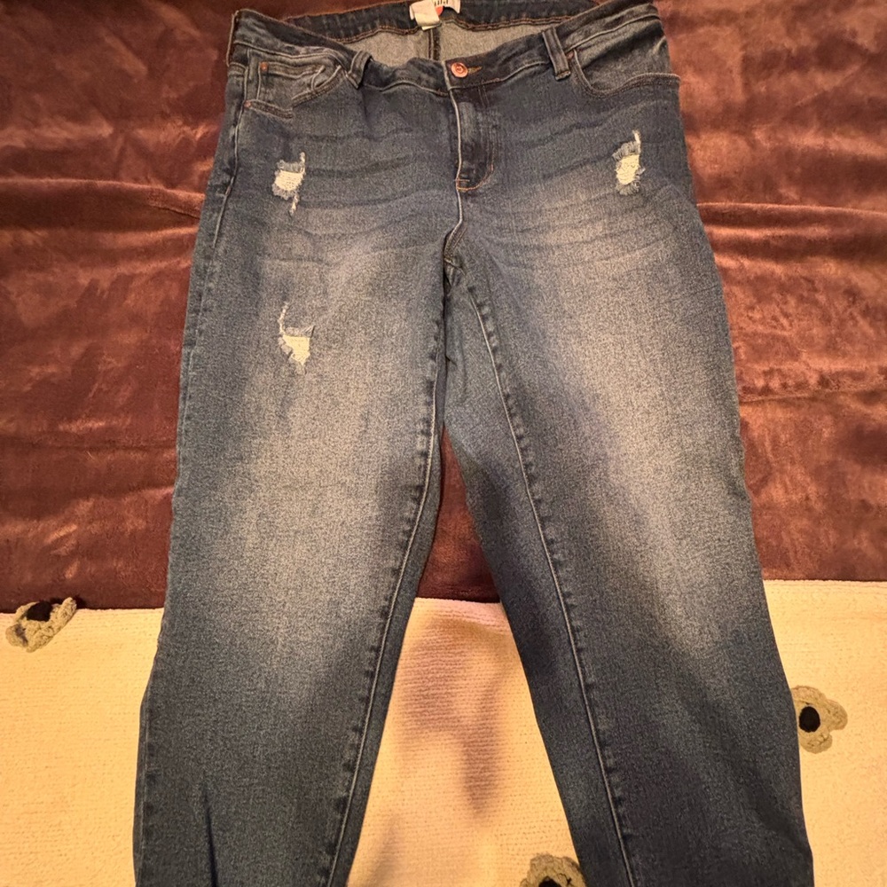 ARULA Classic Blue Straight Leg Jeans